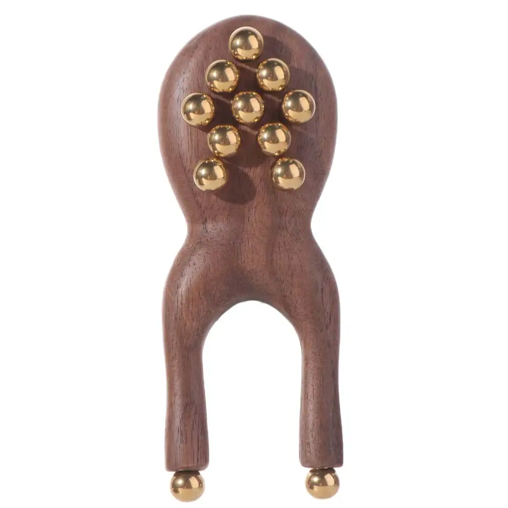 

12 Copper Beads Guasha Face Massager Tool Antistatic Fascia Lifting Face Manual Massager Multifunctional Frog Shape