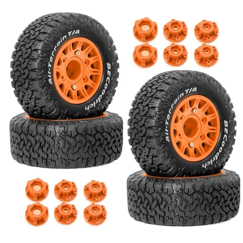 

RC Truck Tires With Plastic Wheel Rims 12 14 17mm Hex for 1/10 Scale RC Car ARRMA 727 Losi