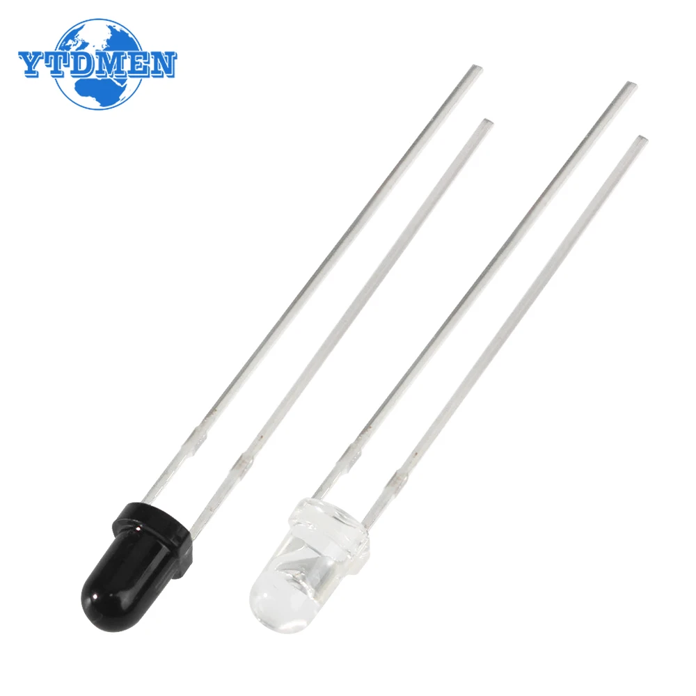 10pairs 3mm 5mm 940nm LEDs Infrared Emitter and IR Receiver Diode F3 F5 Diodes for Arduino DIY