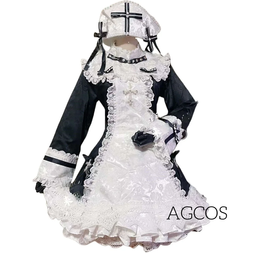 AGCOS Custom Size Rain Cosplay あめちゃん Cosplay Costume Christmas Uniforms Lolita Dress Costumes Customized Cosplay