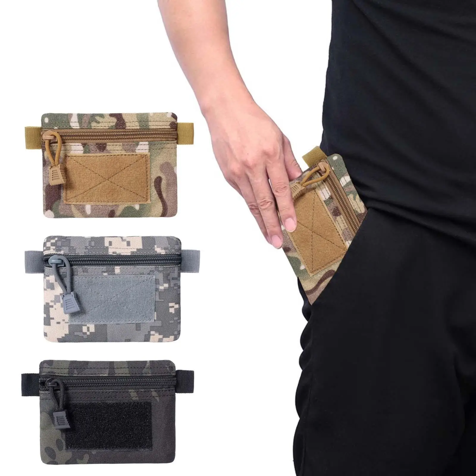 Outdoor portemonnee Nylon sleuteletui Creditcard opslag Rits voor klimmen