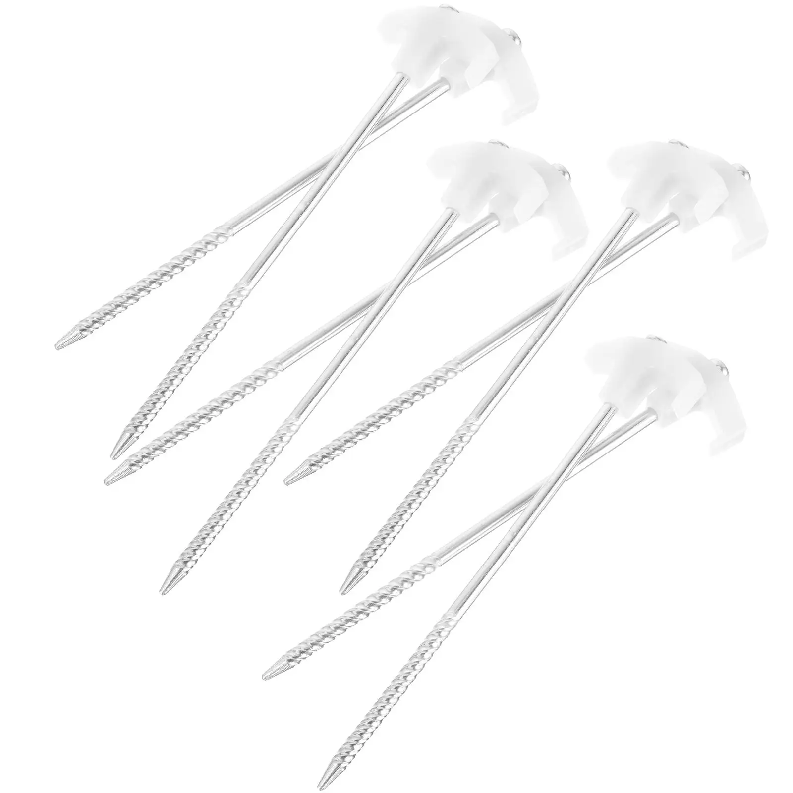 

8pcs Heavy Heavy Duty Tent Duty Camping Necessities High Wind Ground Metal Tent Stakes Stakes Portable Lightweight