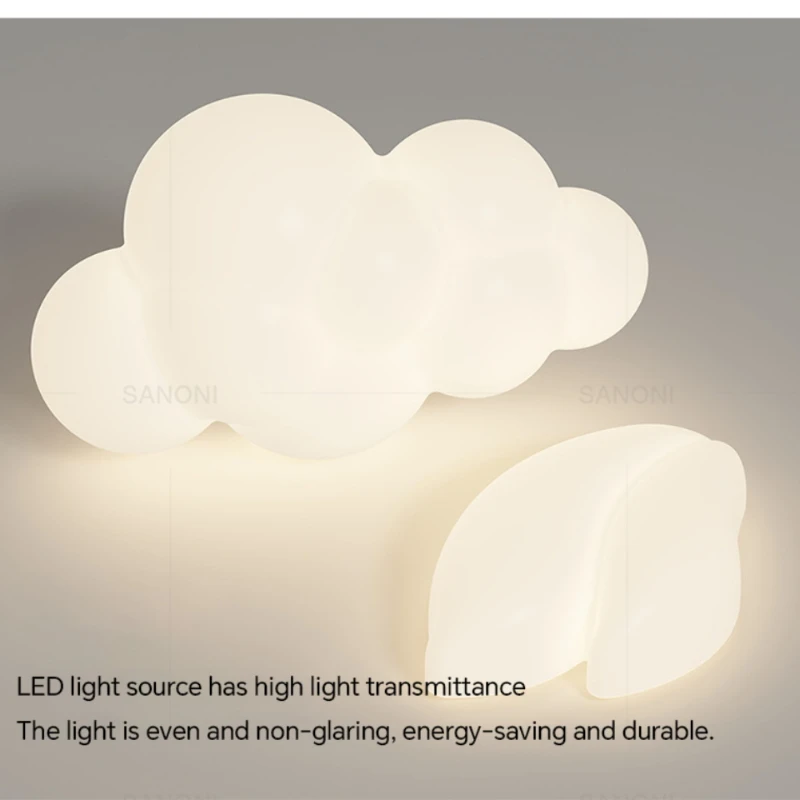 LED Clouds Ceiling Lamp for Bedroom Children\'s Room Corridor Stairs Modern Stars Moon Wall Lamp Home Decoration Indoor Lighting