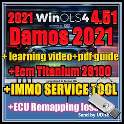 New WinOLS 4.51 With Plugins Auto ECU Chip Tuning Software VMWARE+ecm TITANIU+immo too+ ecu remapping lessons