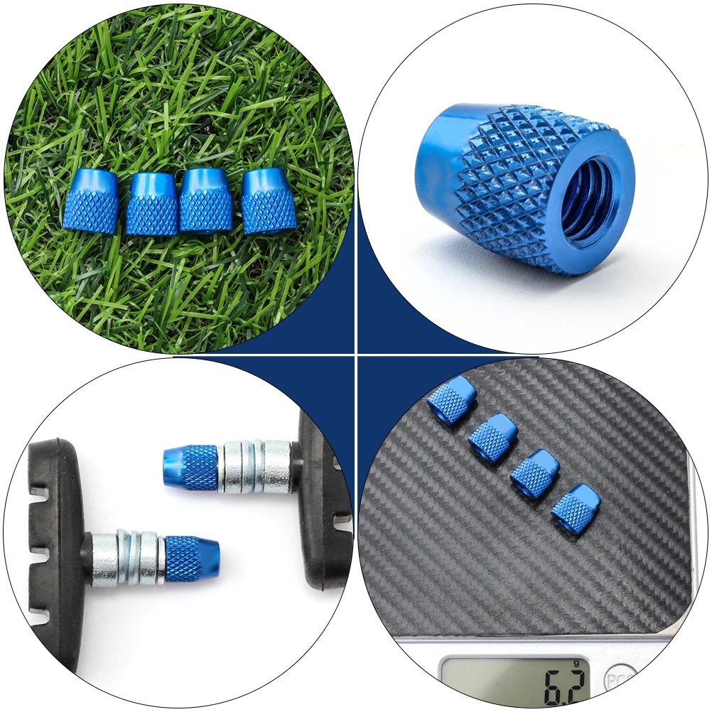 

4pcs Aluminum Alloy Brake Block Fixing Nuts Fixing Nuts For Bike Accessories Light Weight Wear Resistant Anodized