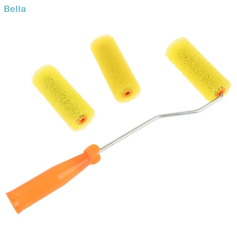 〔M〕Floral Sponge Paint Roller Set Wall Paint Roller Brush Reusable Absorbent Texture Painting Tool For DIY Wall Renovation