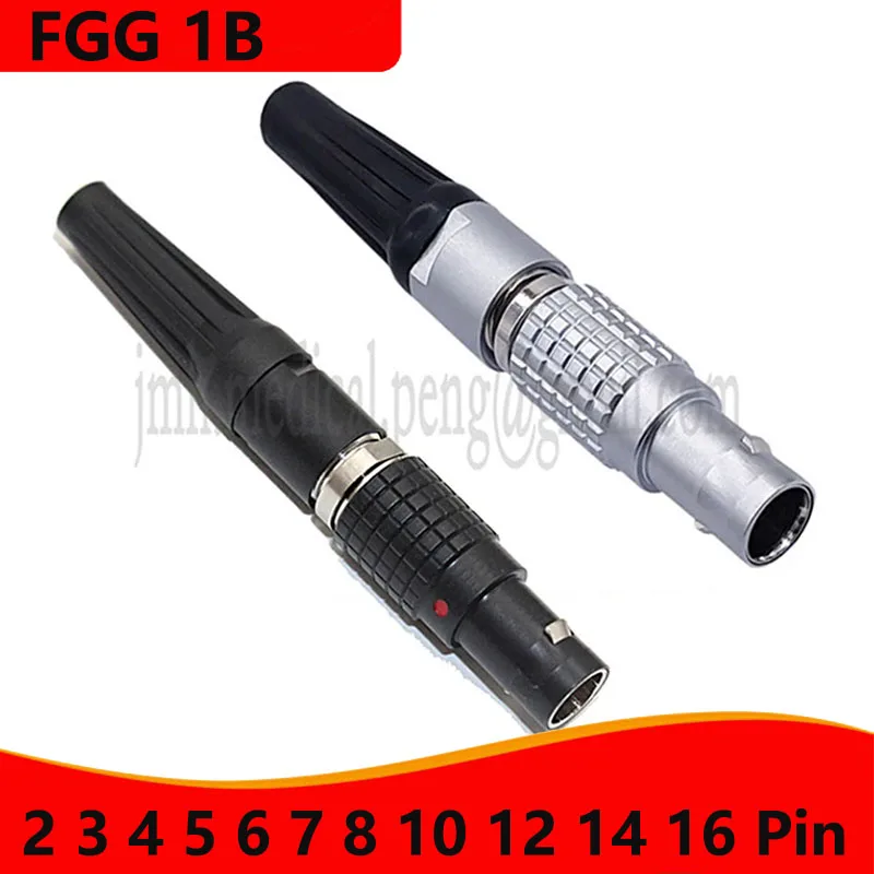 

FGG.1B 2 3 4 5 6 7 8 Pin Aviation Metal Circular Push-pull Self-locking Male Plug Cable Connector For Data And Telecom Systems