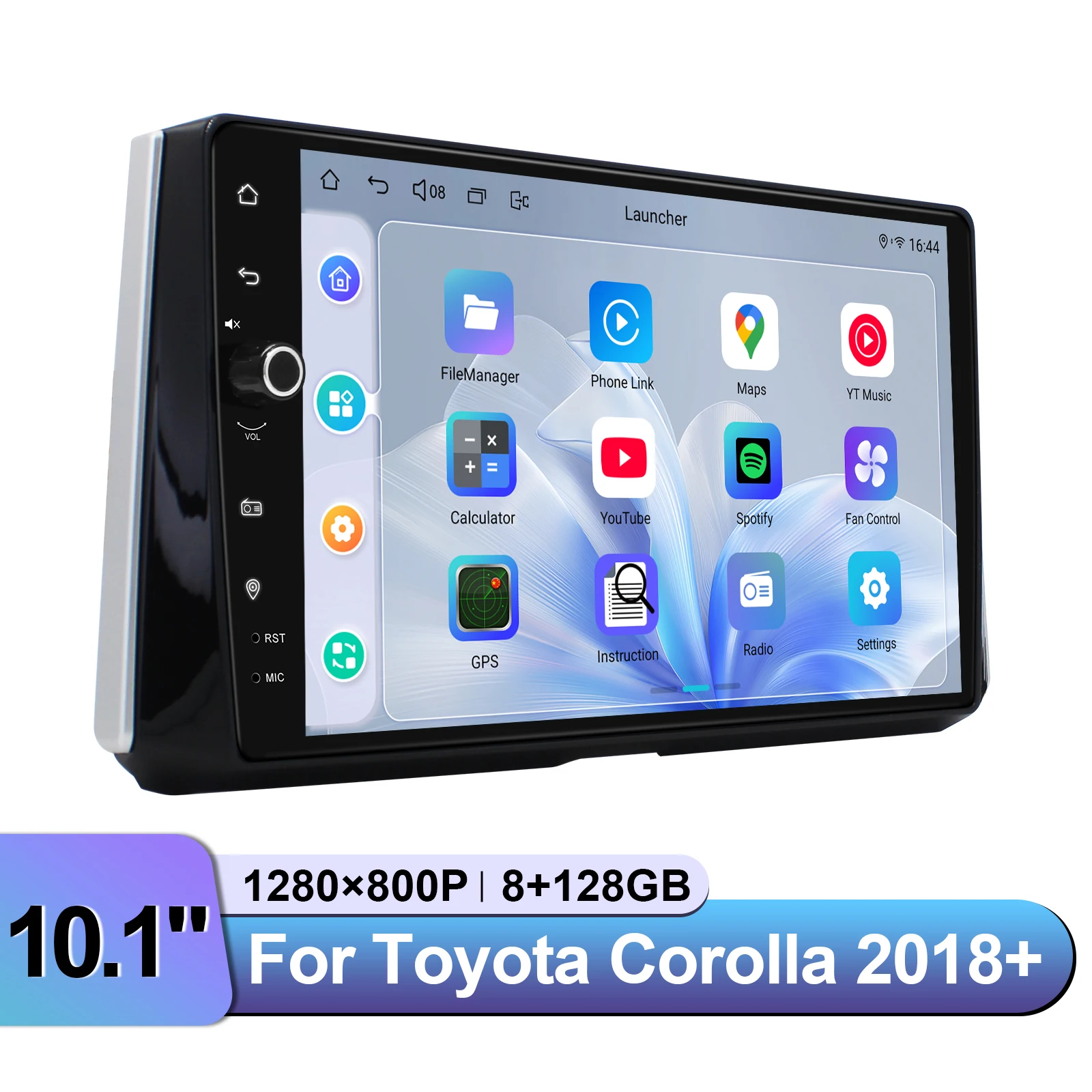 JOYING 10.1 بوصة Carplay نظام ستيريو الوسائط المتعددة للسيارات أندرويد لتويوتا كورولا 2018 + يبقى OEM التحكم في توصيل الكاميرا والتشغيل #4