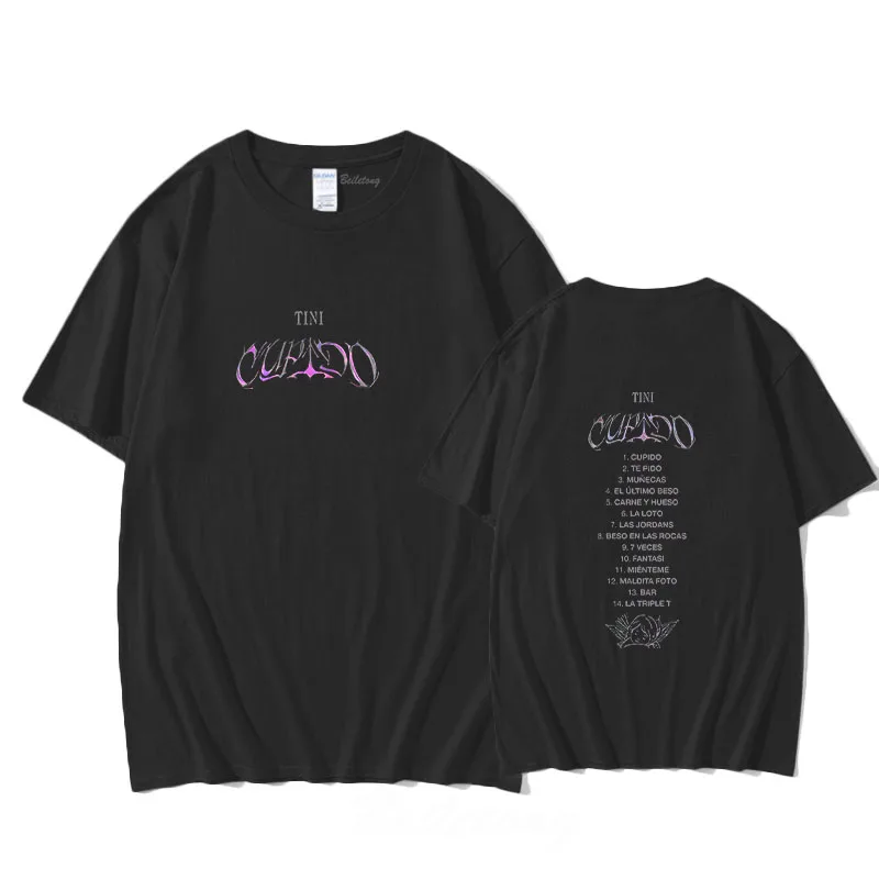 Tini Stoessel New T-Shirt Short Sleeve Sweet Tee-shirt Y2k Print Round Neck Cotton Unisex Fashion Clothing Camisetas Retro Tees