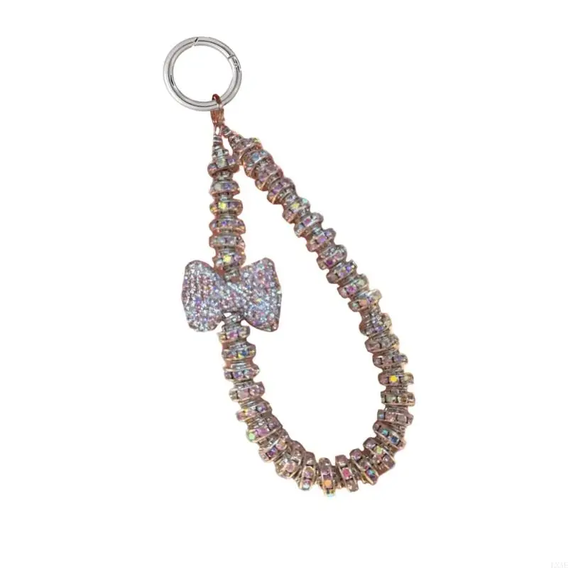  Irregular Pearls Bowknot Keychain Lightweight Alloy Jewelry Accessory Ornament