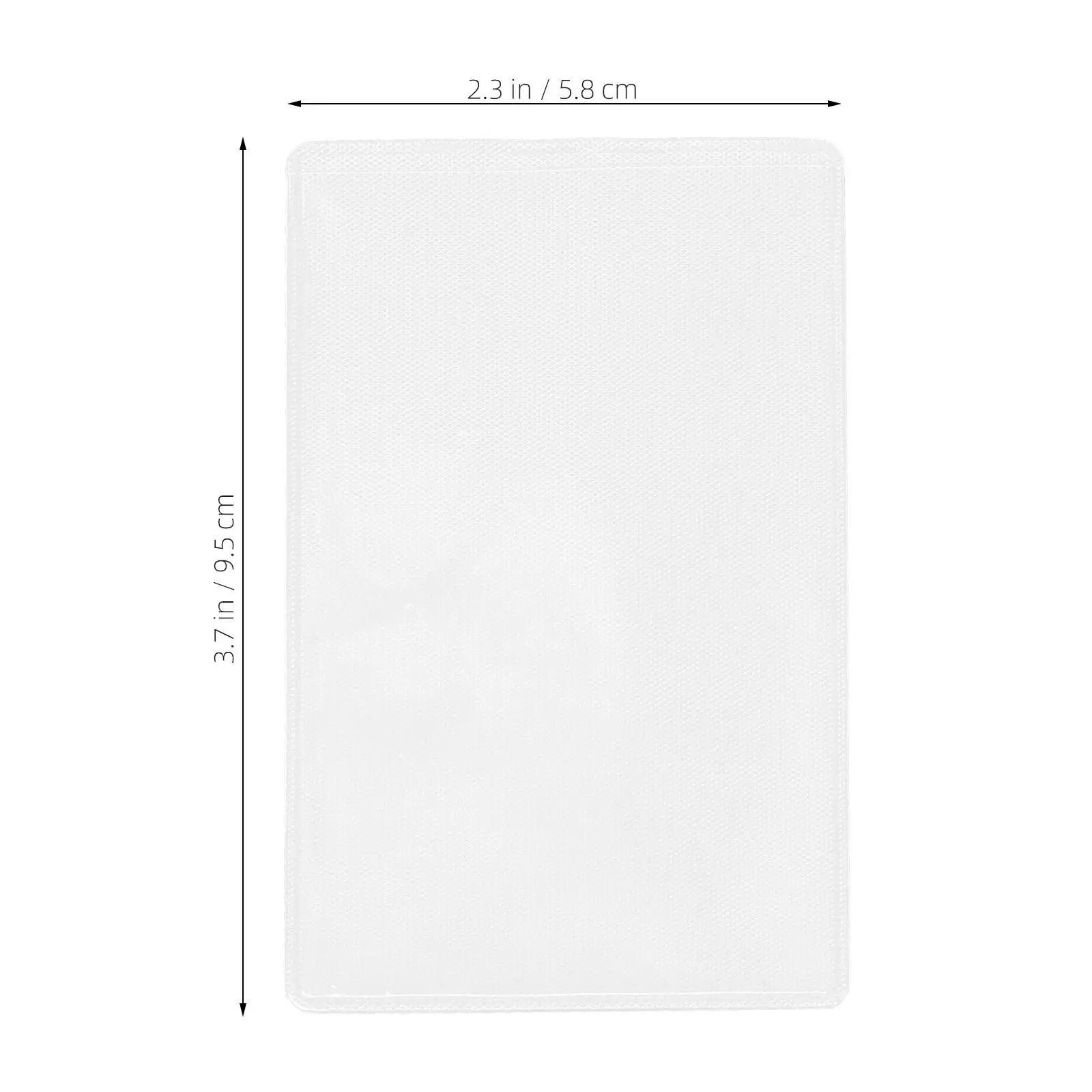 5Pcs Transparent Card Holder PVC Business Sleeves Hard Plastic Credit Protector Waterproof Ultrathin ID Storage