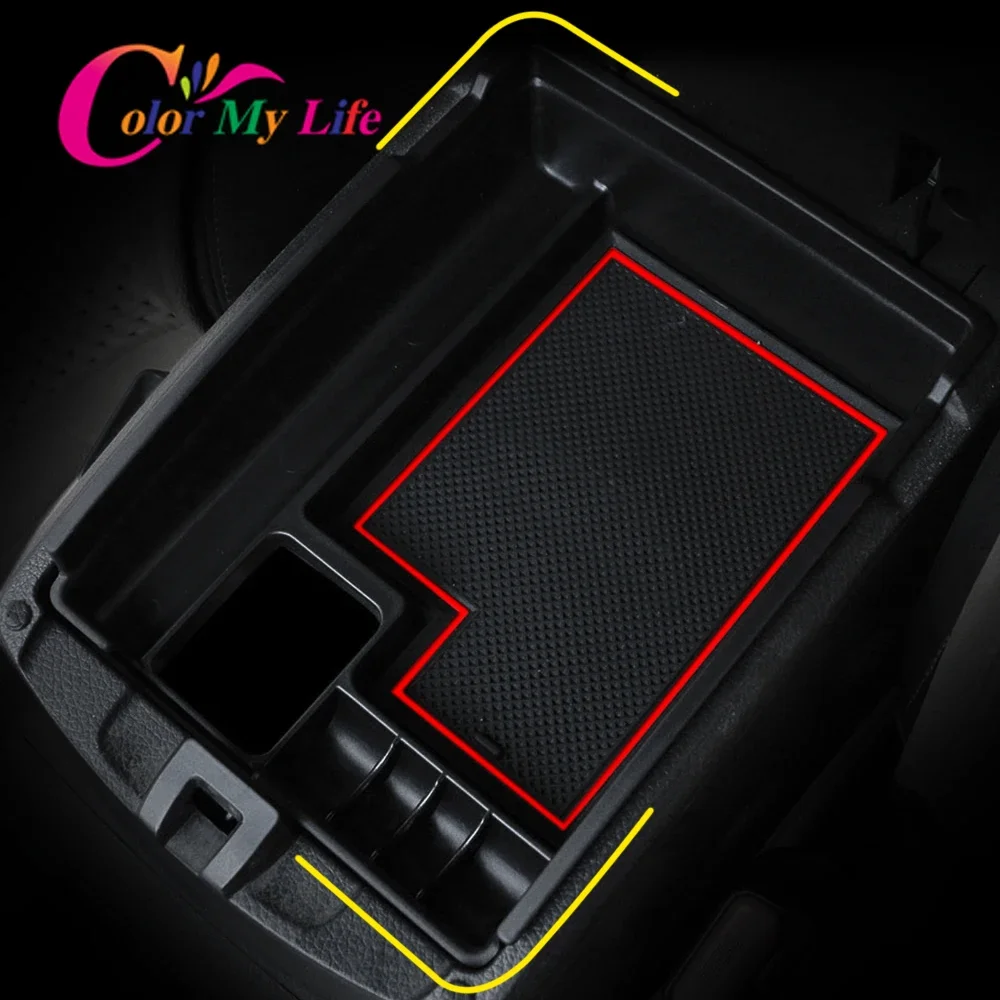 Car Central Storage Armrest Storage Box for Nissan X-trail T32 Rogue 2014-2021 Arm Rest Glove Tray Holder Case Pallet Container