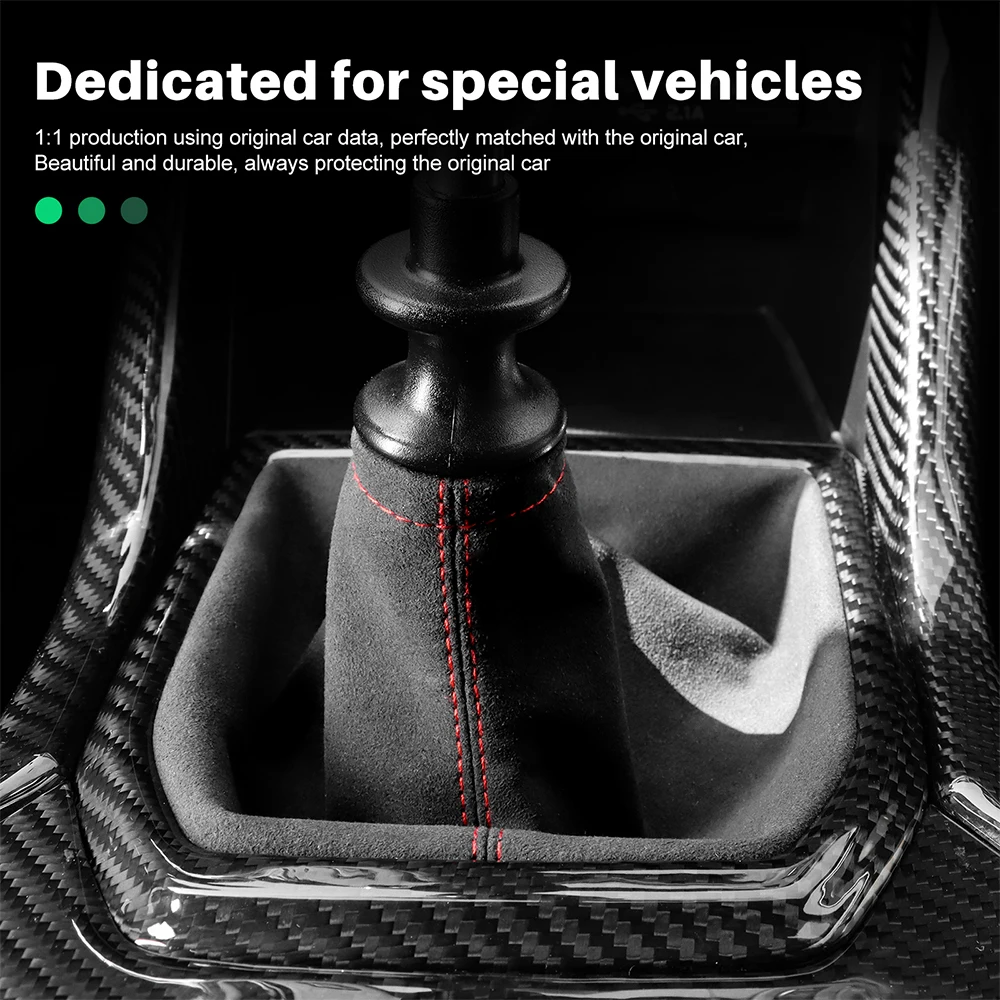 Funda de Palanca de Cambios de Gamuza Premium para Transmisión Manual RHD/LHD, Compatible con Subaru WRX VB 2022 2023 2024-2026, Accesorios Interiores para Auto