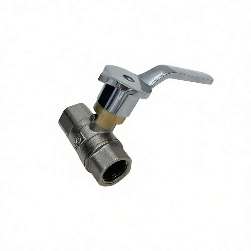 Kitchen Stove Brass Gas Ball Valve 1/2 Inch Connector Soft Seal Safety Shut Off Valve Commercial Plumbing Hardware