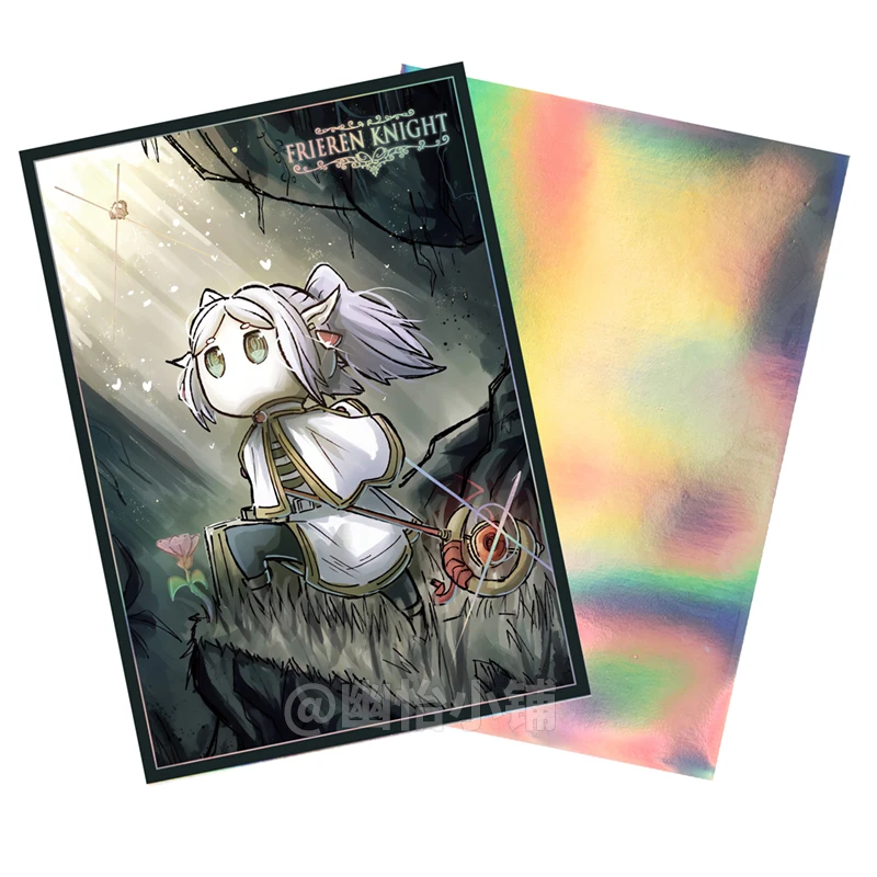 50Pcs/set Acg Girls Cards Sleeve Frieren The Hollow Knight 63X90MM Anime Game Characters Colorful Laser Version Protective Cover