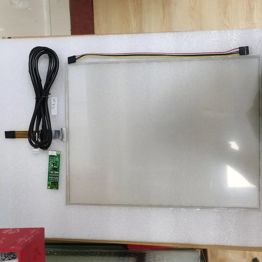 For industrial advertising display monitor15“ Resistive touch screen panel sensor glass TP 15 inch 5 Wire 247*322 MM 4:3 Thick