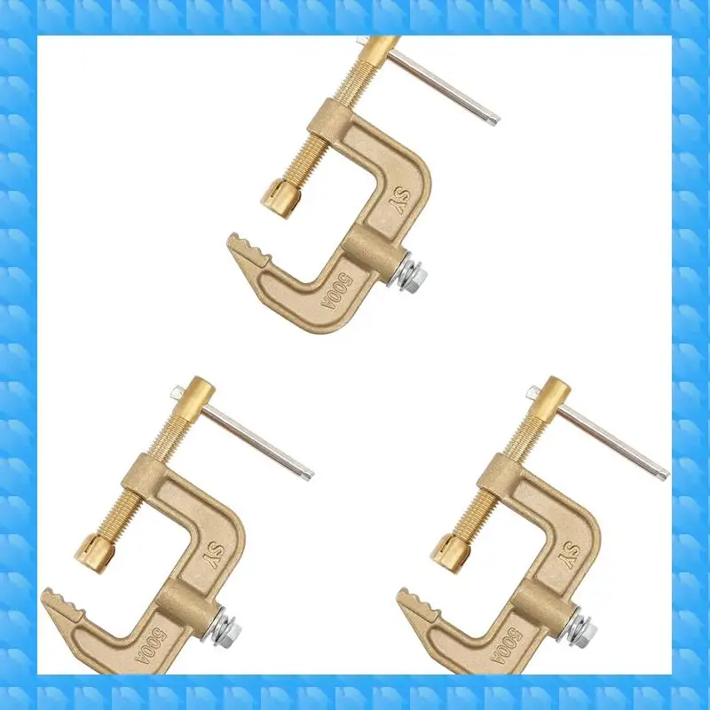 

ETRT 3X сварочный зажим заземления, твердый латунный зажим заземления тока G-типа 500 А, ширина челюсти 43 мм для сварочных аппаратов Tig Mig MMA