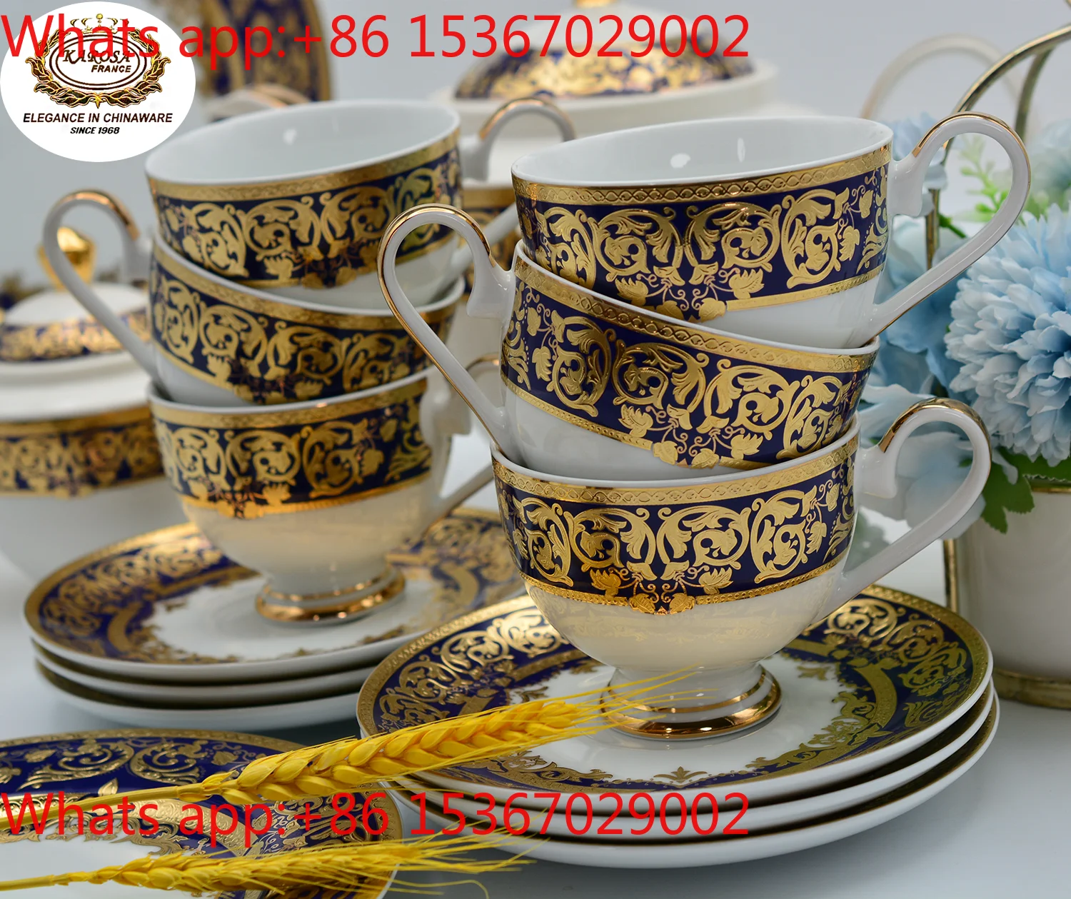 New Dish Set Household Light Luxury Premium European Bone China Embossed Gold Tableware Set Dishes