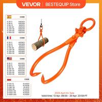 VEVOR Log Skidding Tongs Log Lifting Tongs Heavy Duty Steel Lumber Skidding Tongs Loading Capacity Log Lifting Handling Tool