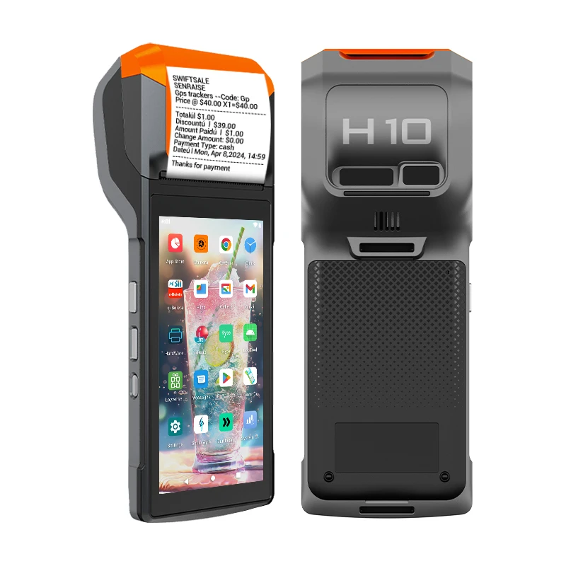 Senraise شاشة 5.5 بوصة Android Pos Terminal Mobile Mini Portable المحمولة Android Pos System Software #1