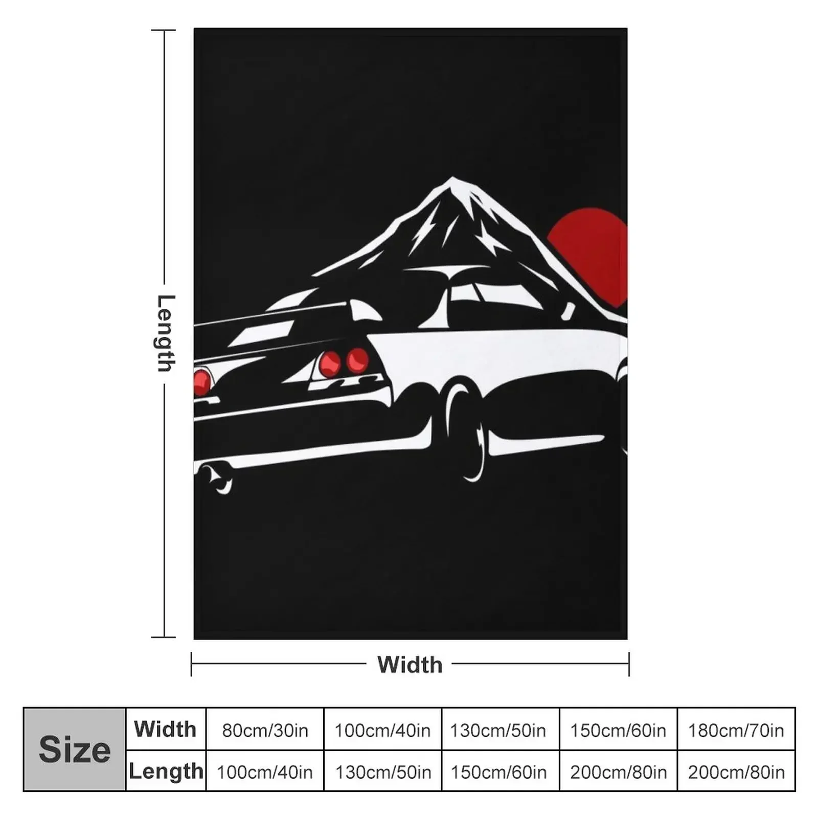 JDM Touge R33 Design Throw Blanket sofa bed Luxury St For Baby Bed linens Hairy funny gift Blankets