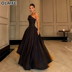 Summer Simple Evening Dresses Prom Party Dress Black فساتين للمناسبات الرسمية vestido de noche elegante mujer vestidos de gala