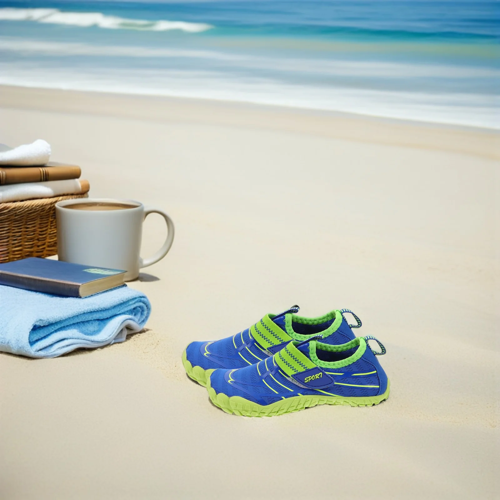 

1Pairs Kids Barefoot Water Shoes Soft Sole Anti Slip Quick Dry Breathable Sports Sneakers for Summer Beach Swim Hiking Running