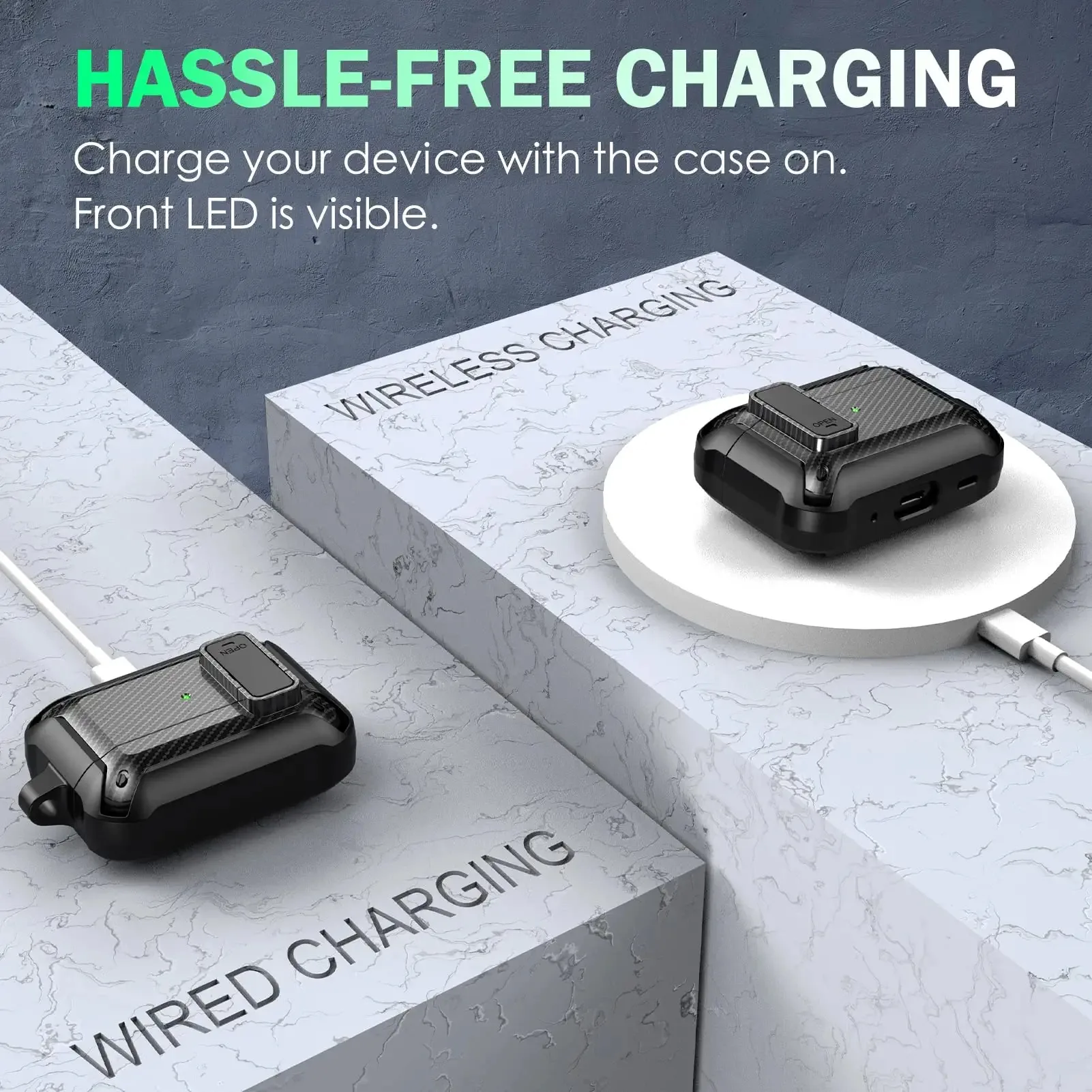 ل Airpods برو 2nd جيل غطاء تغليف للرجال النساء العسكرية درع حامي صدمات ل أبل AirPods برو 2 2022 حافظة