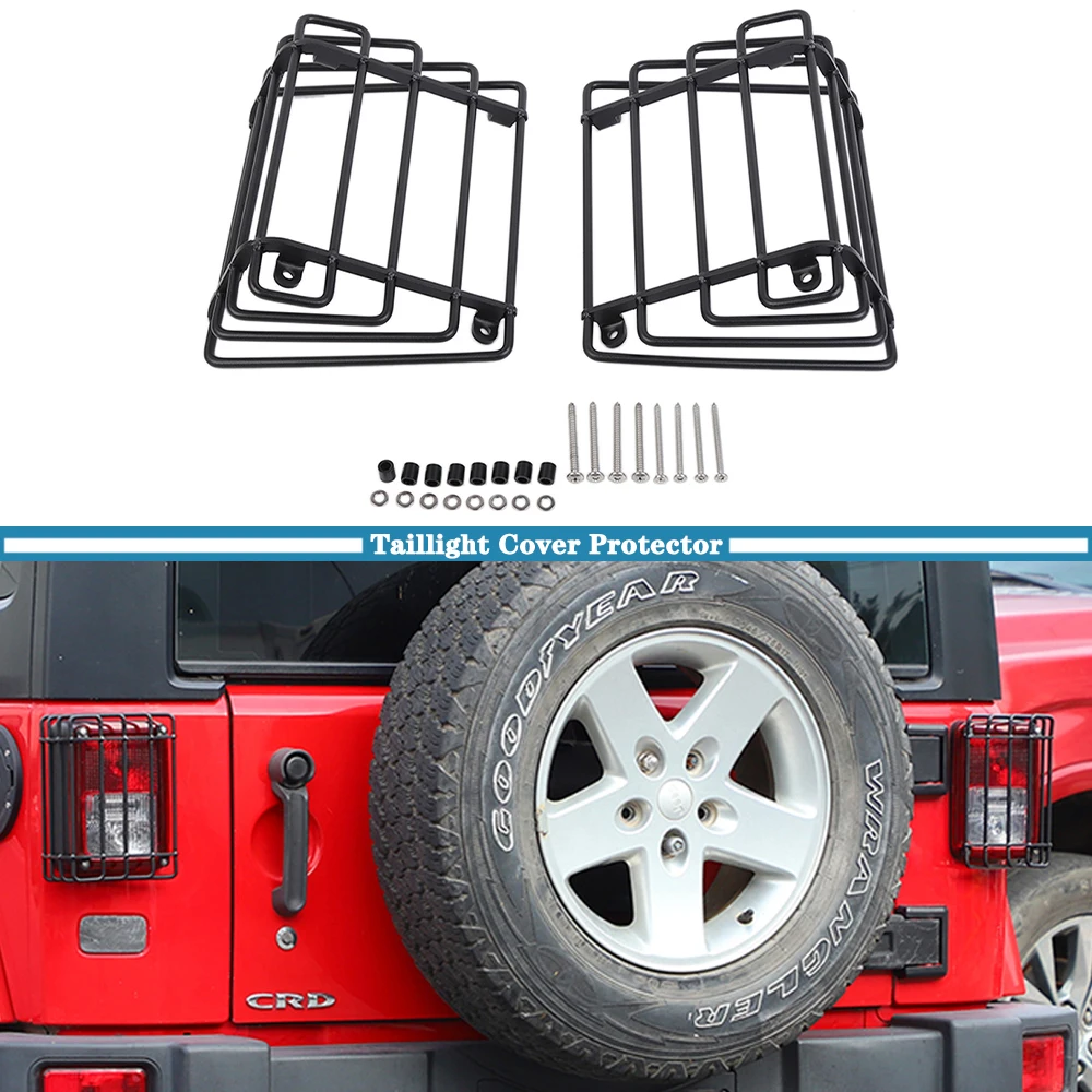 

Car Rear Taillight Cover Protector Enhanced Version for Jeep JK Wrangler 2007 2008 2009-2015 2016 2017 Exterior Accessories