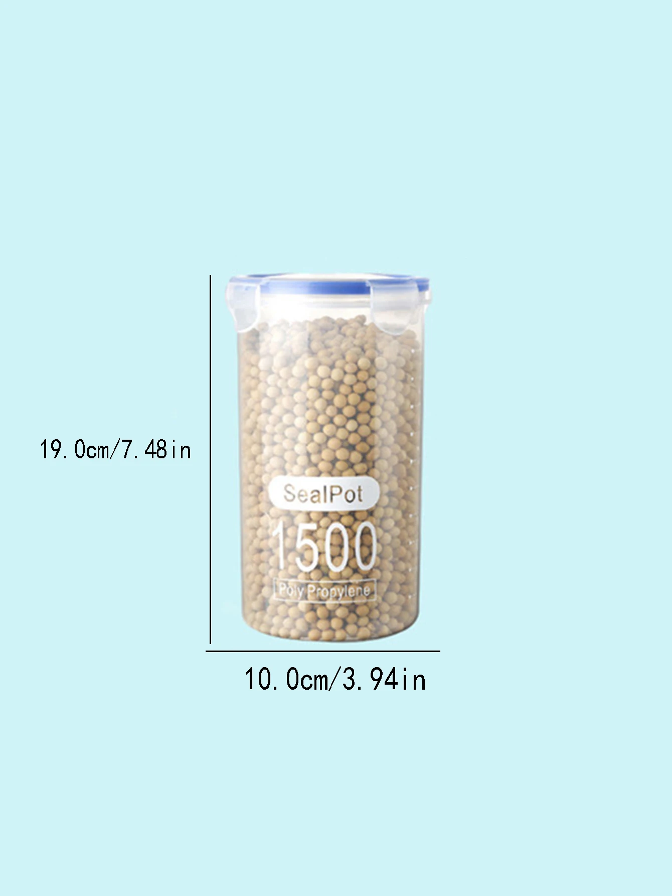 Plastic Food Storage Containers Transparent Rice Dispenser Bucket Cereals Boxes Jars for Bulk Kitchen Organizer Accessory