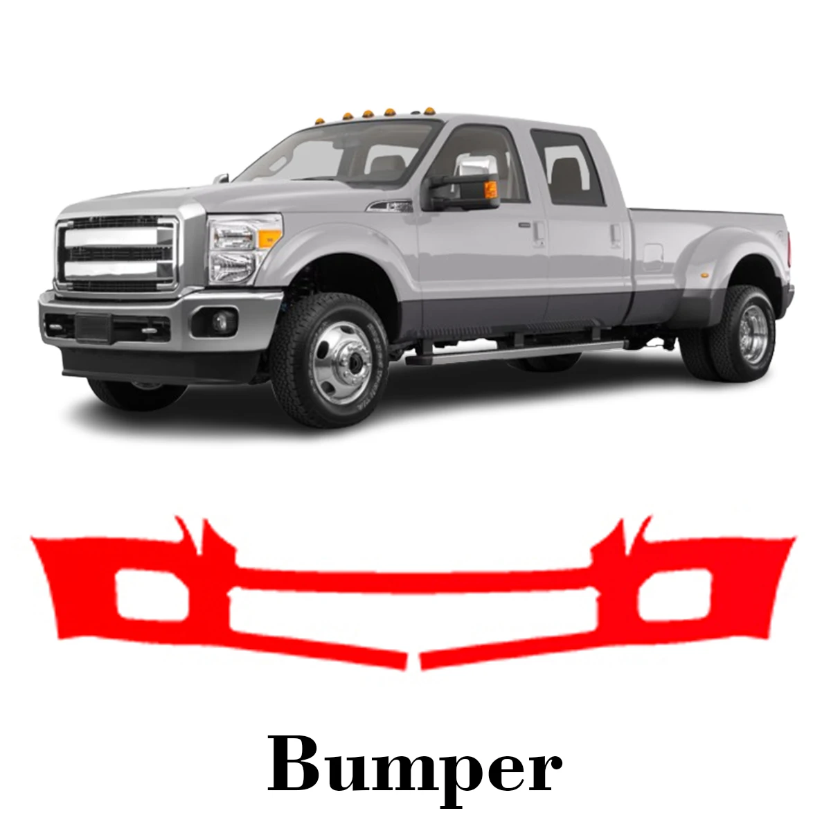 

Car Precut Paint Protection Film Front Bumper Anti-scratch Exterior TPU PPF For Ford F250 F350 2011-2016