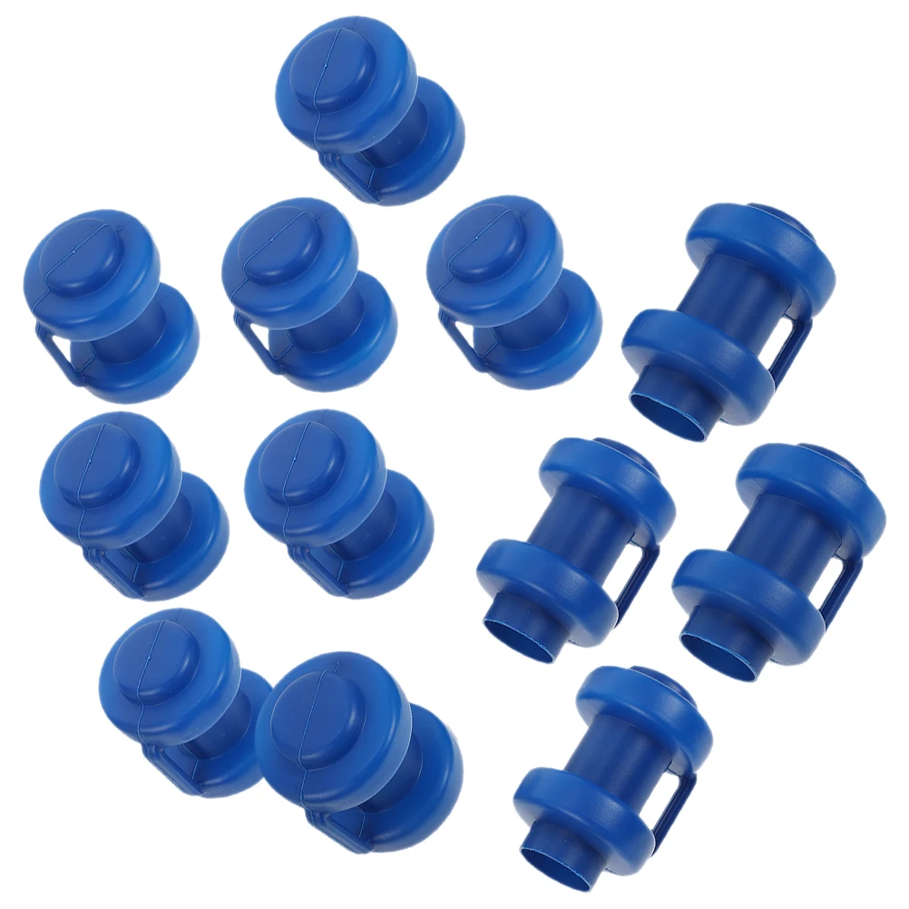 

12 Pcs Trampoline Tube Cap Pole Caps End Replacement Parts Accessories Round Edge Cover