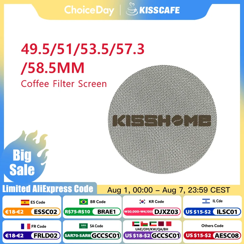 Espresso Puck Bildschirm Filter Bildschirm Mesh Platte Siebträger Wiederverwendbare Kaffee Machen Für Espresso Maschine Zubehör Barista Werkzeuge