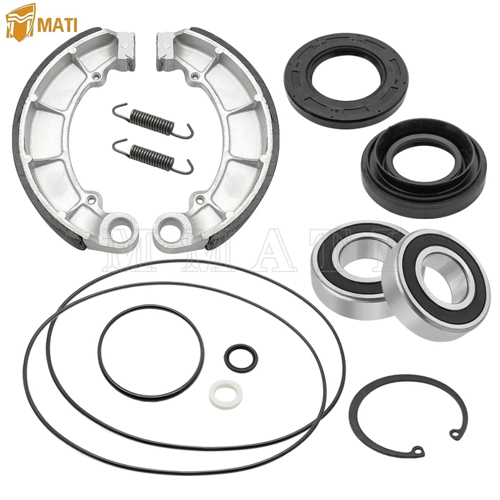 

MATI Rear Brake Drum Bearing Seals Shoes Kit for Honda Foreman 500 2005-2013 Rubicon 500 2001-2014 91057-HA0-681 91252-HM7-003