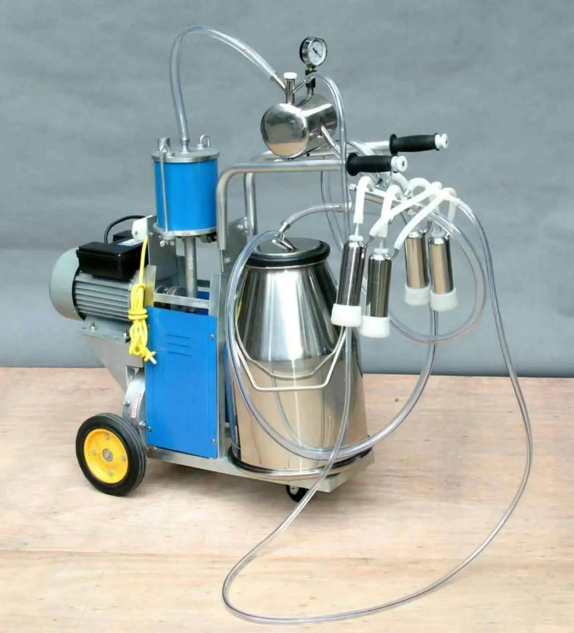 

L #for Vacuum Pump Double Bucket Mobile Milking Machine Stainless Steel Milk Making Machine