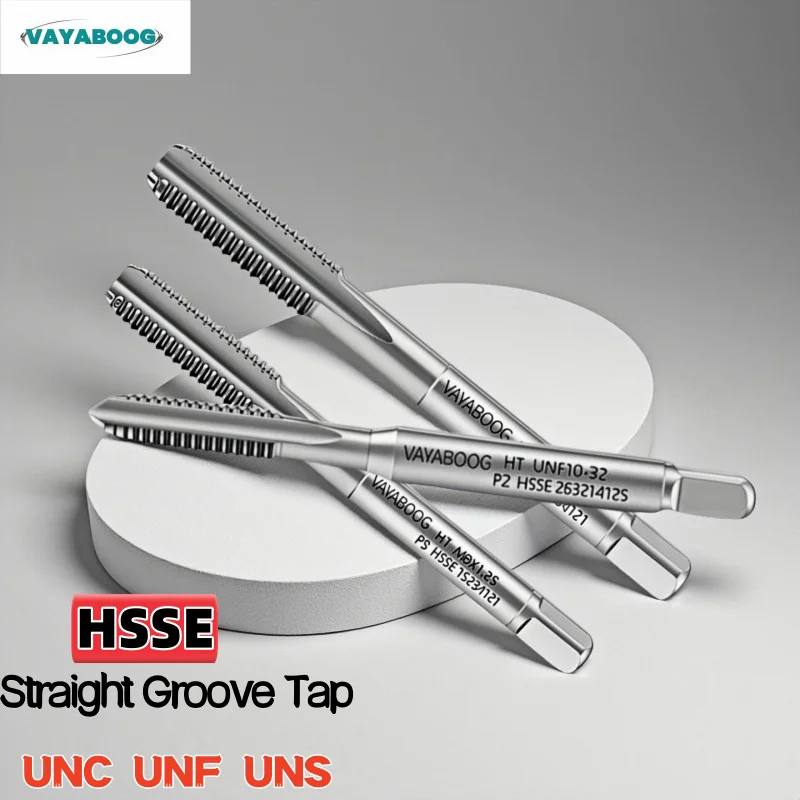 

1Pc HSSE JIS-American System Standard Straight Grooved Tap, UNC, UNF, UNS2-56, 10-24, 3/8, 1/2, 1/4,