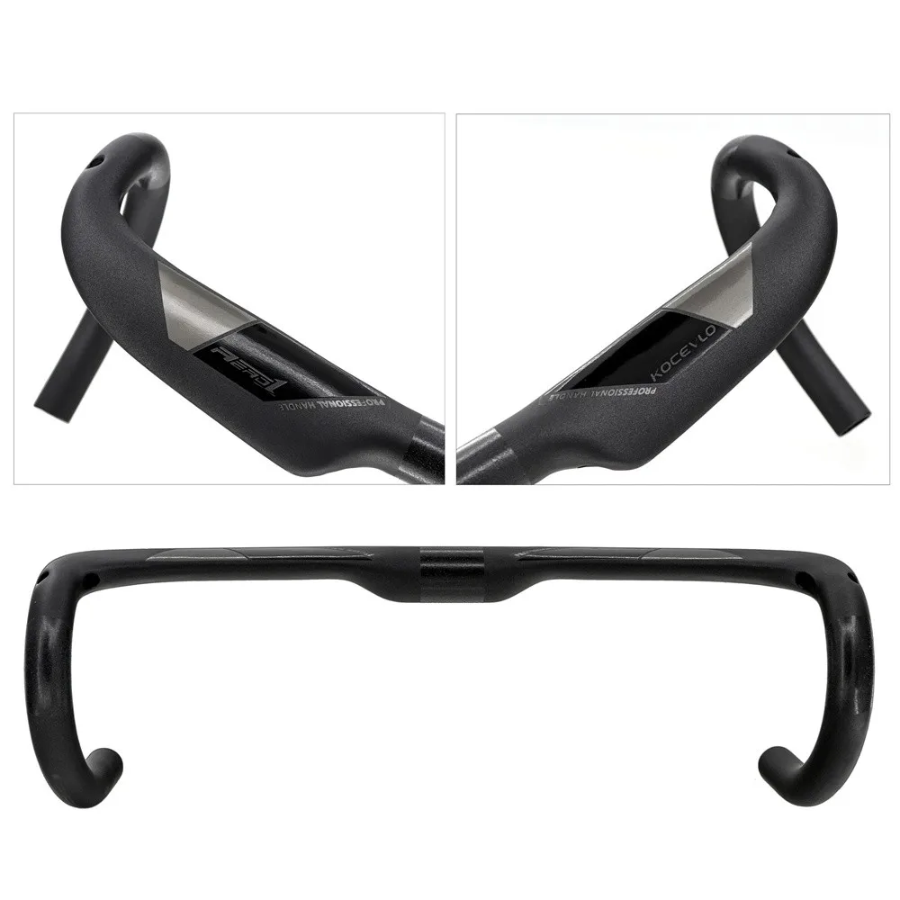 Kocevlo Bike Carbon Road Handlebar 31.8 x 400/420/440mm UD Matte Internal Routing Road Bicycle Handle Bar Cycling Parts