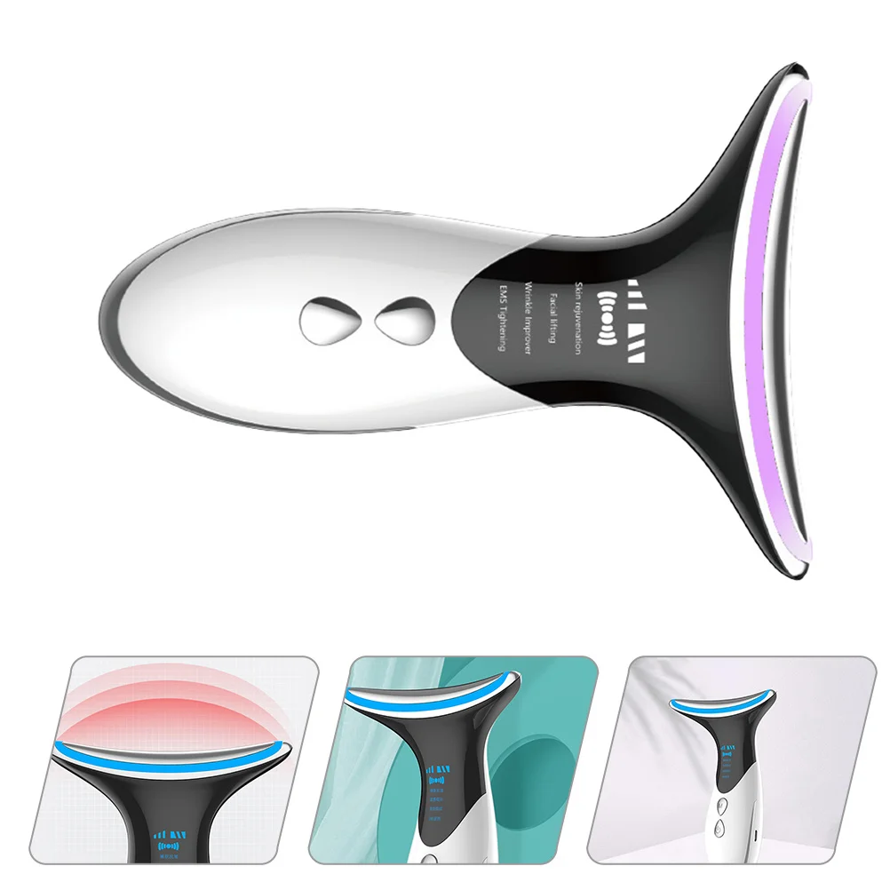 Instrumento de beleza recarregável para pescoço, material abs, anti-envelhecimento, dispositivo de aperto, massageador de decote, removedor de rugas, rosto