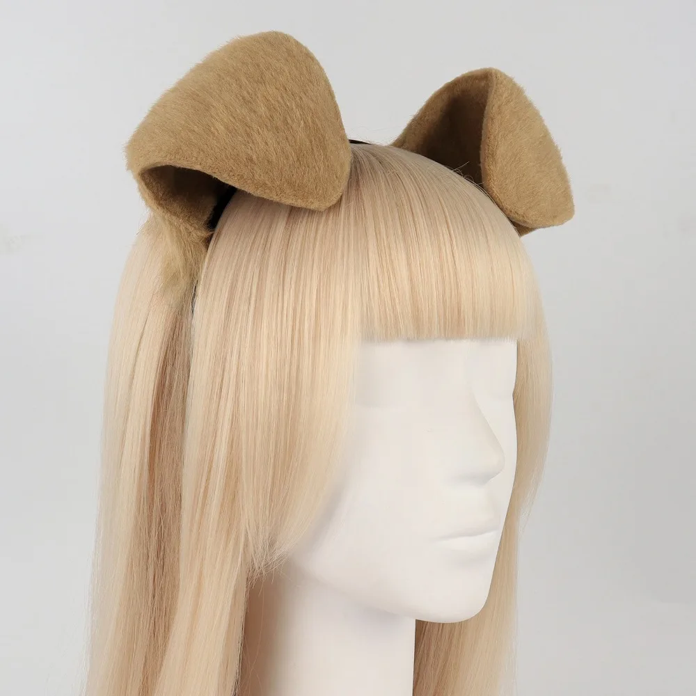 Conjunto de diadema y cola con orejas de perro esponjoso: conjunto de cosplay de felpa, ideal para convenciones de anime, puestos de cómic y fiestas temáticas de mascotas
