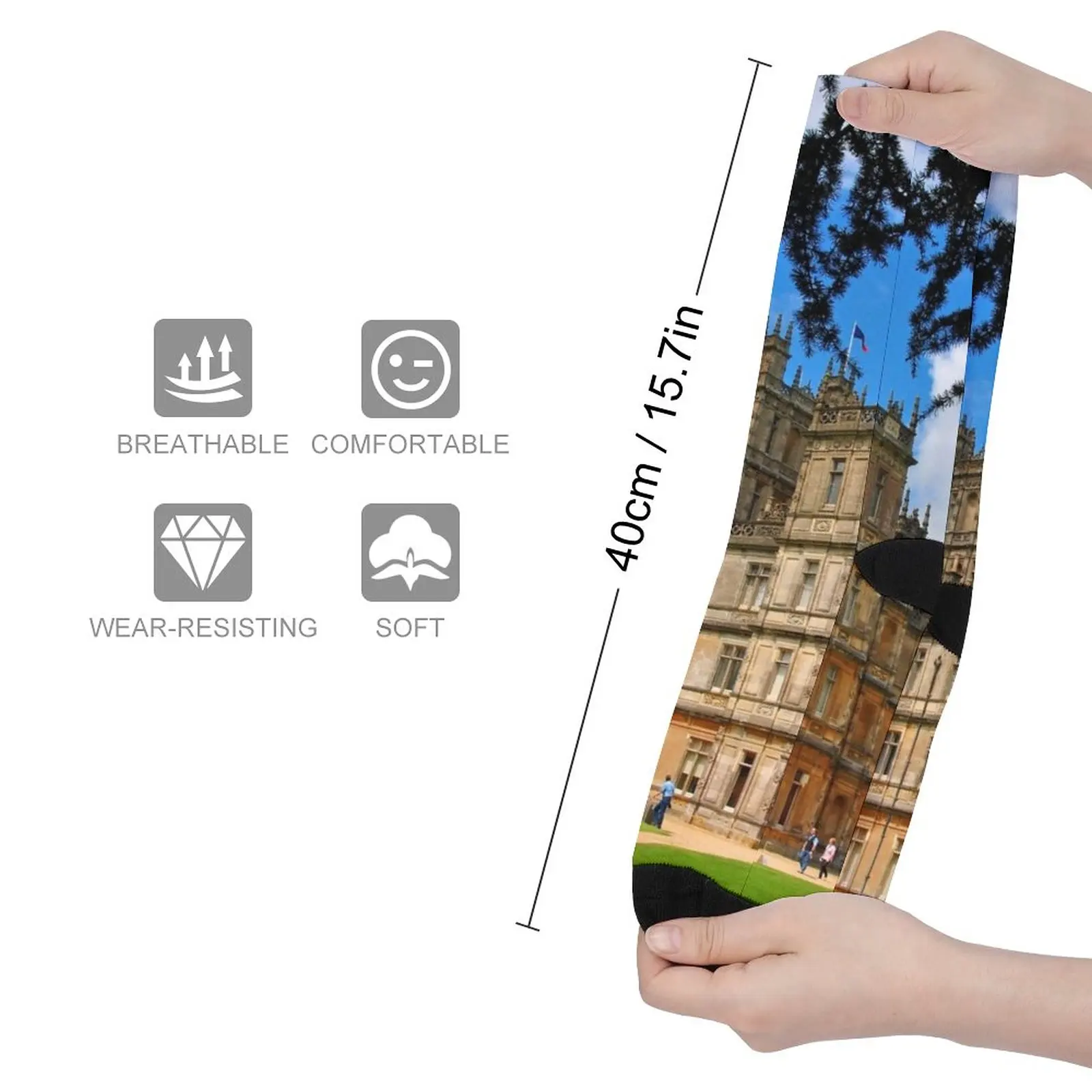 Highclere Castle Downton Abbey England UK Socks Cartoon characters socks Women socks Socks for men set gifts for men