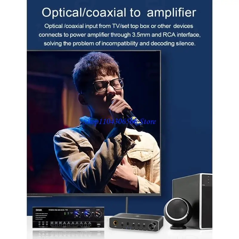 02DD DA310B STESIVER Bluetoothcompatible 5.3 Transmitter Multi Functional
