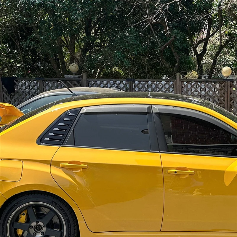 

Задние треугольные жалюзи для лучшего автомобиля, жалюзи, жалюзи, накладка для Subaru Impreza WRX STI 2011-2014, глянцевый черный