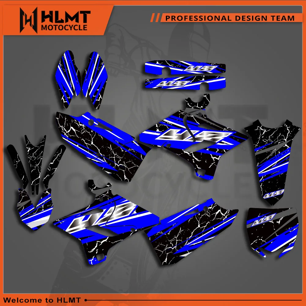 Kit de pegatinas personalizadas con gráficos de Motocross para YAMAHA YZ125 YZ250 125 YZ 2015 2016 2017 2018 2019 2020 2021 personalizado YZ125