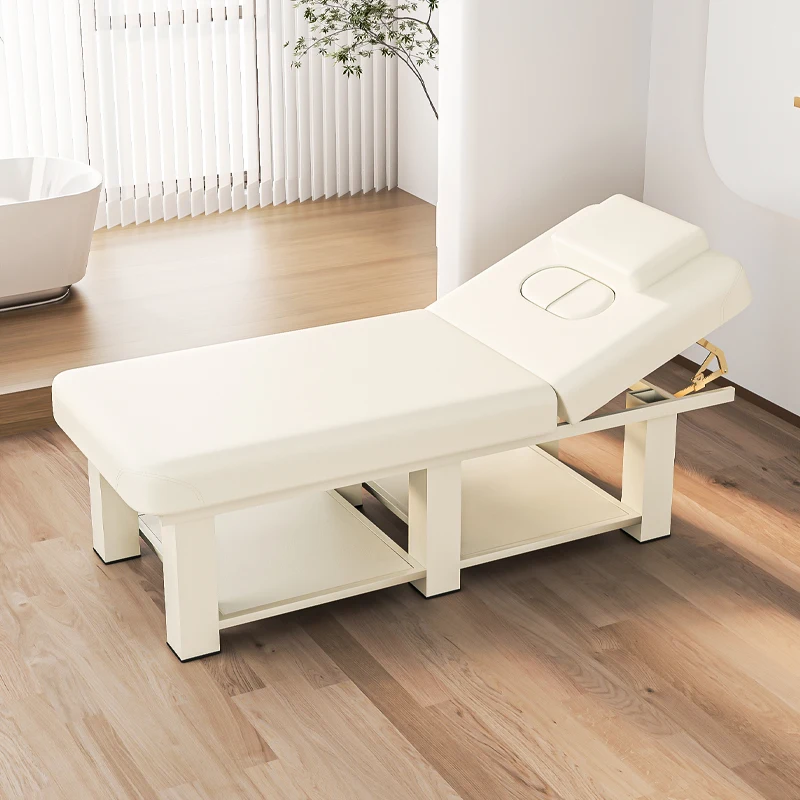 Beauty bed, special treatment bed for beauty salons, face wash bar, beauty bed, massage bed with stool and lying hole