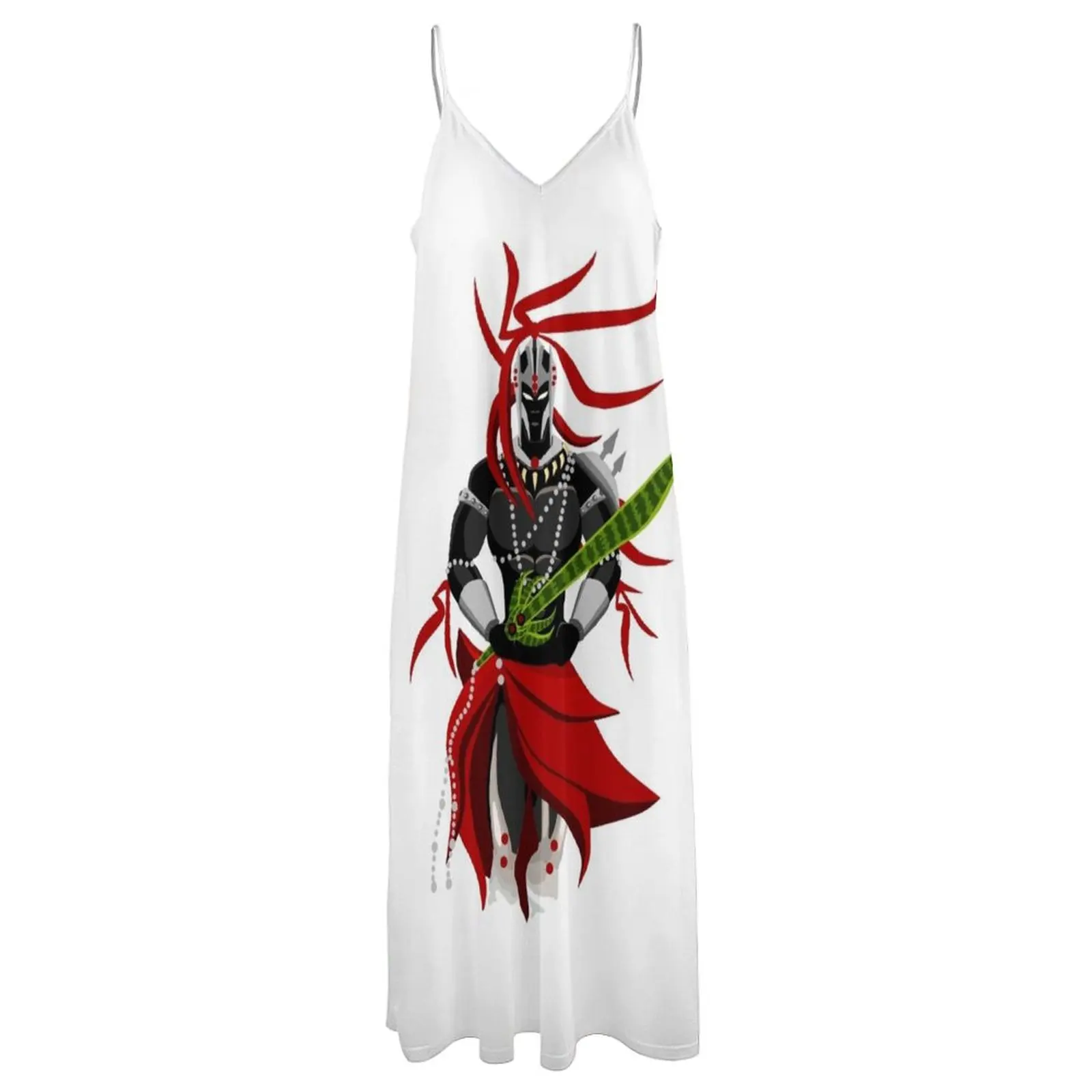 Warrior Ogum orixá Sleeveless Dress birthday dresses for women dresses for special events Dress woman