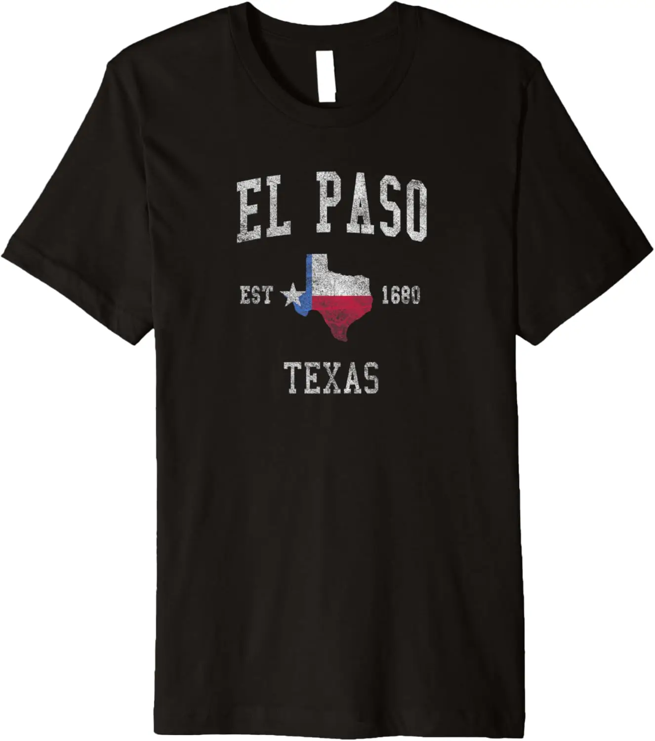 

El Paso Texas Flag Sports Retro Vintage Premium T-Shirt