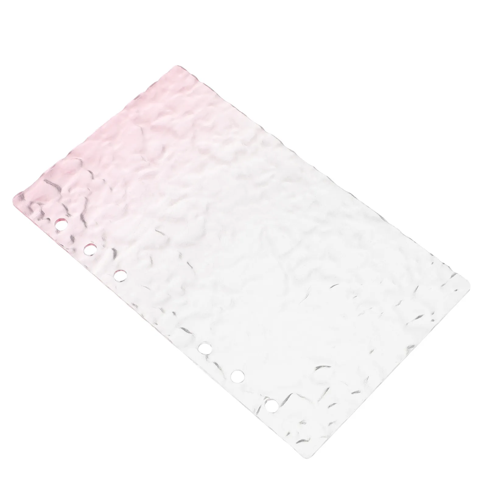 A6 Clear Acrylic Binder Cover Refillable Notebook Shell Loose Leaf Folder Cover Budget Organizer Travel Journal Planner