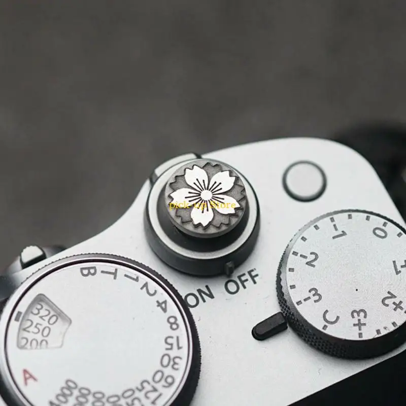 Q5wa Brass Brass Buttle Butter Antislip Grooves resistentes à corrosão para entusiastas da fotografia XT30 A7C2