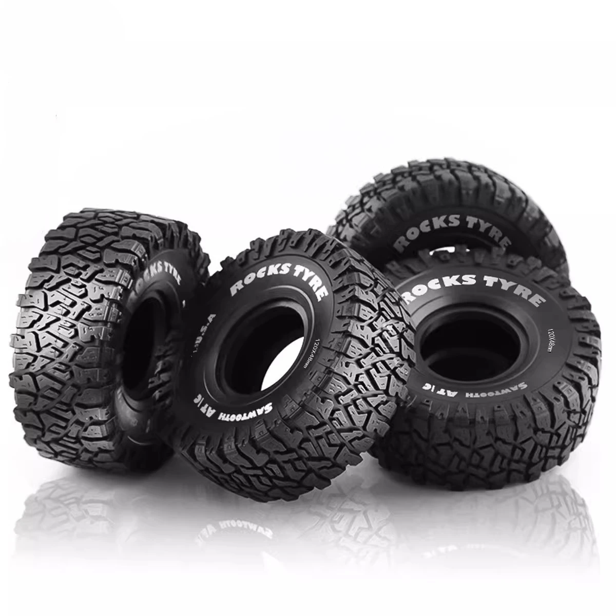 

XQRC produces 120mmx48mm 1.9-inch rubber tires suitable for 1:10 RC climbing car TRX-4 Axial SCX10 90046 90047 D90