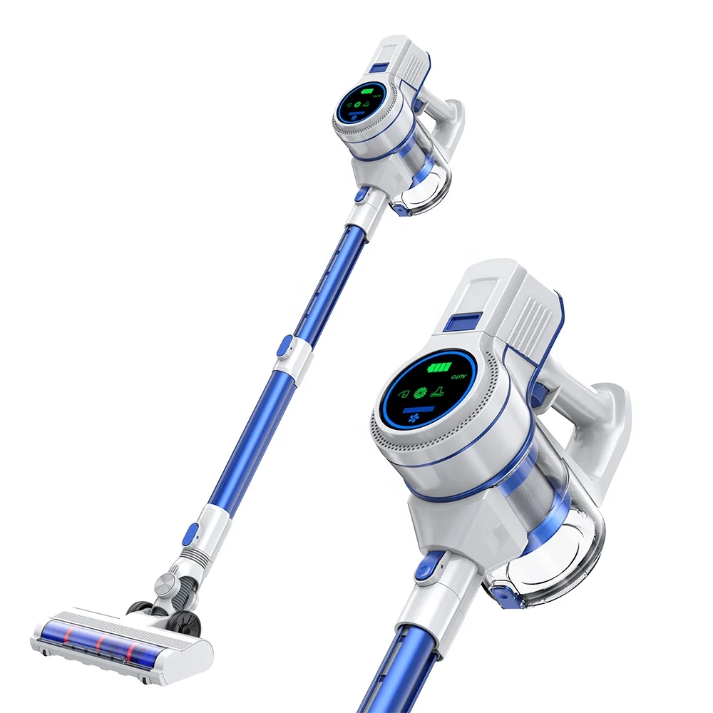 LED Screen Battery Powered 2 in 1 BLDC Cyclone Cordless Vacuum Cleaner